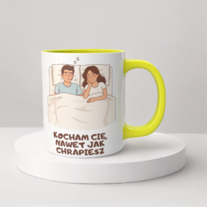 Świąteczny Kubek na Święta - Kocham Cię, nawet jak chrapiesz